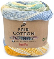 Katia Fair Cotton Infinity 106 Blau-Gelb-Khaki