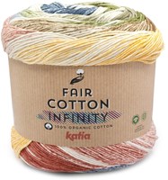 Katia Fair Cotton Infinity 107 Blassbraun-Burgunderrot-Bräunlichgrau-Ocker