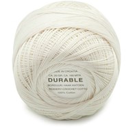 Durable Stick- und Häkelbaumwollgarn 1020 Offwhite