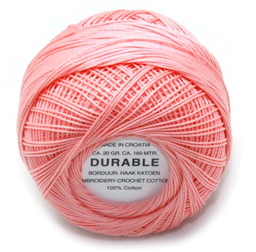Durable Stick- und Häkelbaumwollgarn 1028 Light Salmon