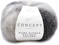 Katia Pure Alpaca Natural Colors 102 Ecru-Hellgray-Mittelgrau-Dunkelgrau