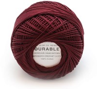 Durable Stick- und Häkelbaumwollgarn 1035 Burgundy