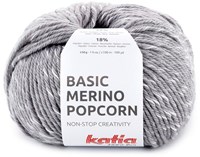 Katia Basic Merino Popcorn 103 Dunkelgrau-Weiß