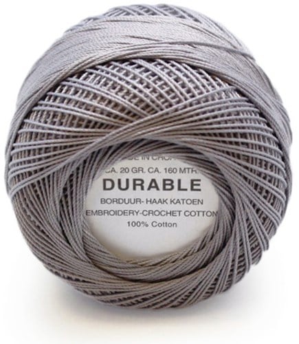 Durable Stick- und Häkelbaumwollgarn 1041 Mouse Grey