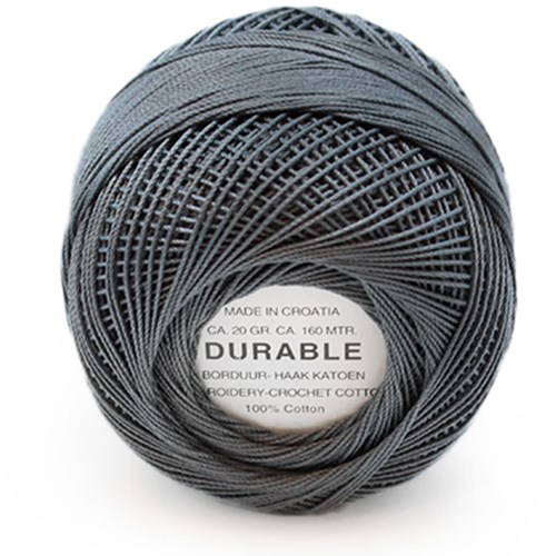 Durable Stick- und Häkelbaumwollgarn 1042 Dark Grey