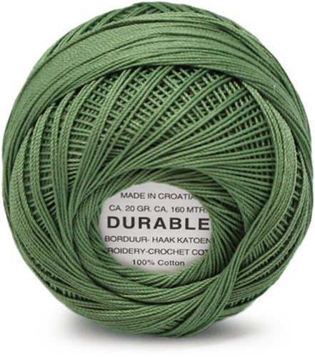 Durable Stick- und Häkelbaumwollgarn 1048 Moss Green