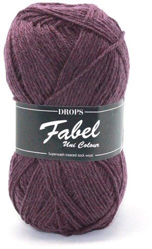 Drops Fabel Uni Colour 104 Lila