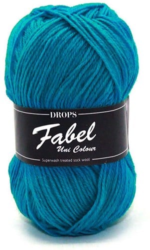 Drops Fabel Uni Colour 105 Türkis