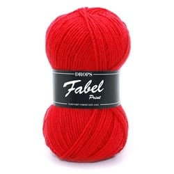 Drops Fabel Uni Colour 106 Rot