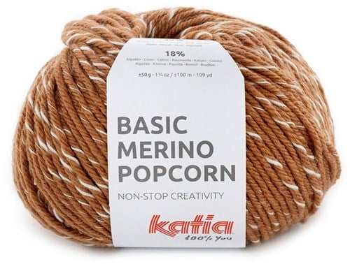 Katia Basic Merino Popcorn 106 Kopper-Weiß