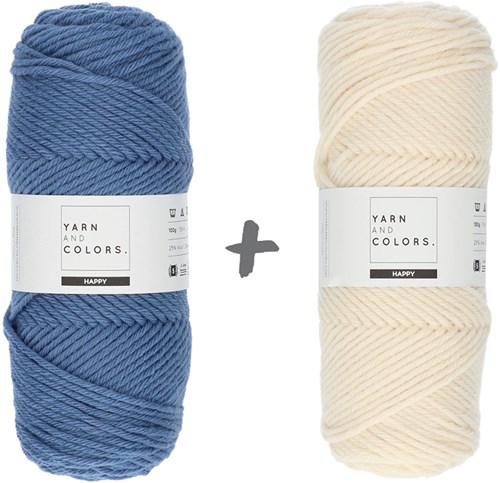 Traumkissen Rund 3.0 Häkelpaket 10 Denim