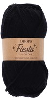 Drops Fiesta Uni Colour 10 Schwarz