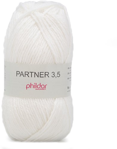 Phildar Partner 3.5 1225 Blanc