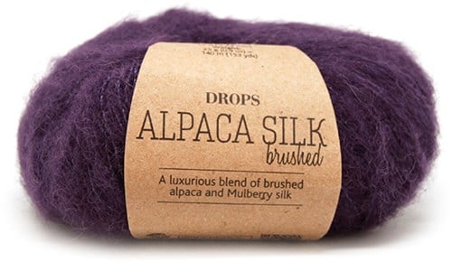 Drops Brushed Alpaca Silk Uni Colour 010 Violett