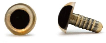 Sicherheitsaugen Gold 10mm 2 Stück
