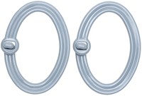 Go Handmade Link mit Verschluss 75 x 50 mm Grau/Blau (2 Stück)-2