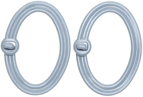 Go Handmade Link mit Verschluss 75 x 50 mm Grau/Blau (2 Stück)-2