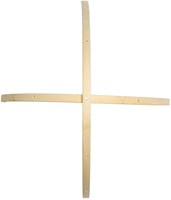 Go Handgefertigte halbrunde Bambusringe mit Löchern-2