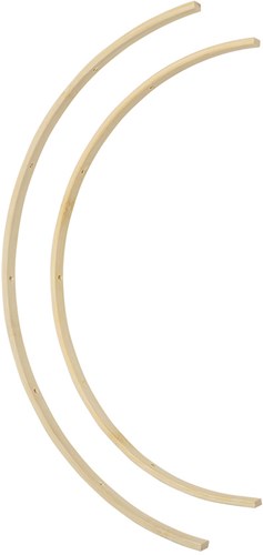 Go Handgefertigte halbrunde Bambusringe mit Löchern-3