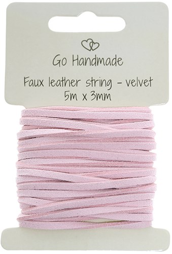 Go Handmade Samtschnur 5 m x 3 mm 57 Hellrosa