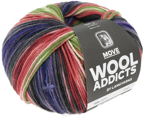 Lang Yarns Move 012 Purple/Red/Green-3