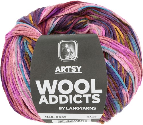 Lang Yarns Artsy 005 Rosa/Flieder