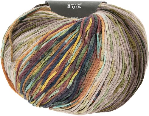 Lang Yarns Artsy 006 Oliv/Beige/Blau-2