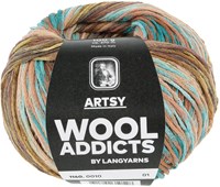 Lang Yarns Artsy 010 Braun/Blau/Ocre/Lila