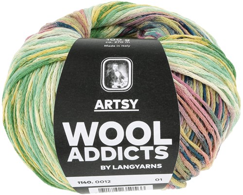 Lang Yarns Artsy 012 Grn/Gelb/Rosa/Petrol