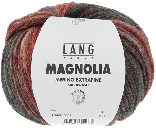 Lang Yarns Magnolia 002 Orange/Rot/Grau