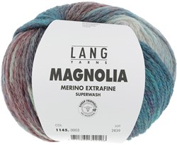 Lang Yarns Magnolia 003 Türkis/Rot/Grün