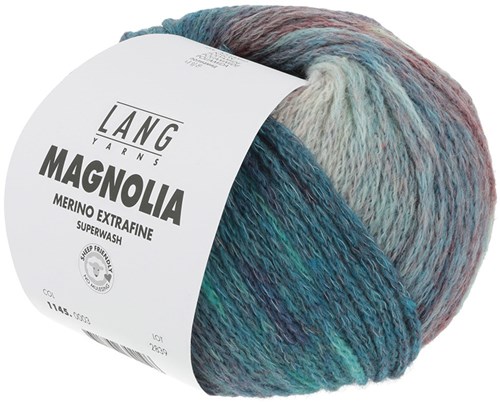 Lang Yarns Magnolia 003 Türkis/Rot/Grün-2