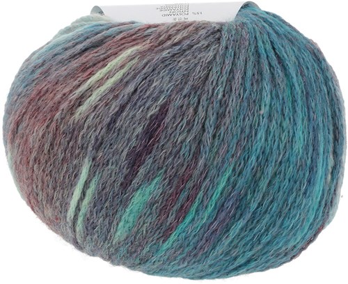 Lang Yarns Magnolia 0003 turkoois/rood/groen