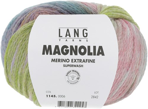 Lang Yarns Magnolia 006 Hellgrün/Blau/Orange