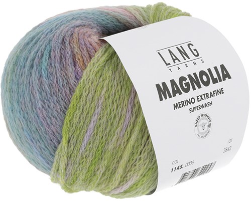 Lang Yarns Magnolia 006 Hellgrün/Blau/Orange-3