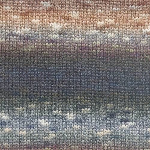 Lang Yarns Magnolia 0008 cognac/jeans/petrol