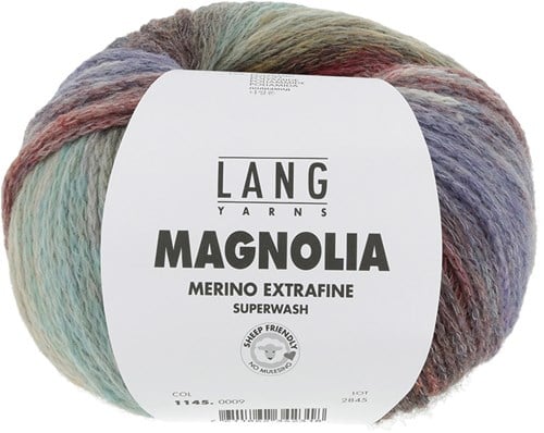 Lang Yarns Magnolia 009 Aubergine/Ocker/Rot