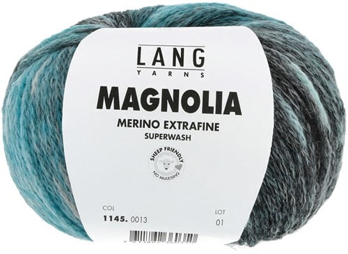 Lang Yarns Magnolia 0013 Petrol/Türkis/Grau