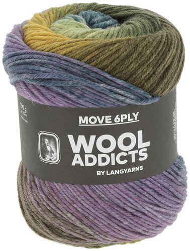 Lang Yarns Move 6-Fach 0003 Lilac/Petrol/Olive