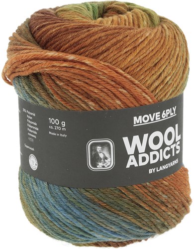 Lang Yarns Move 6-Fach 0008 Orange/Olive/Braun/Blau-2
