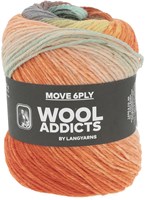 Lang Yarns Move 6-Fach 0009 Türkis/Orange/Gelb