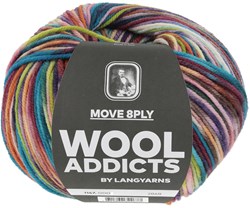 Lang Yarns Move 8-Fach 0006 Orange/Turquoise/Red