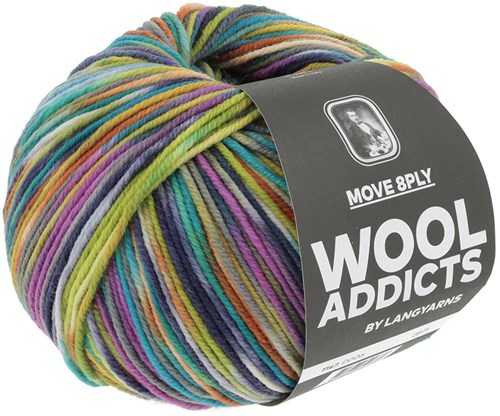 Lang Yarns Move 8-Fach 006 Orange/Turquoise/Red-3