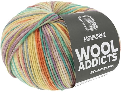 Lang Yarns Move 8-Fach 0007 Gelb/Orange/Flieder-2