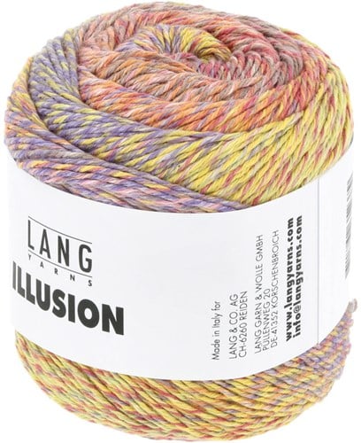 Lang Yarns Illusion 0001 Rosa/Gelb/Lila/Orange-2