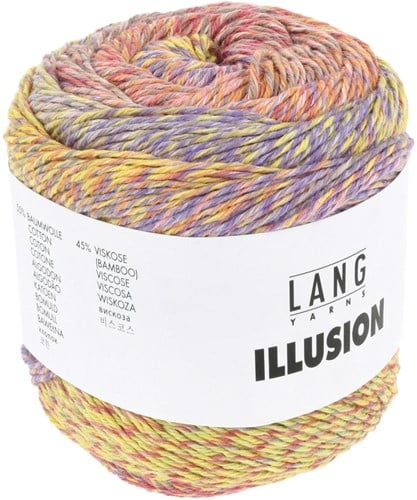 Lang Yarns Illusion 0001 Rosa/Gelb/Lila/Orange-3