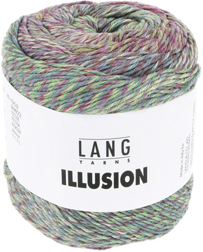 Lang Yarns Illusion 0003 Fuchsia/Grn/Blau