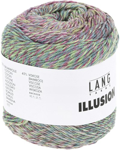 Lang Yarns Illusion 0003 Fuchsia/Grn/Blau-3