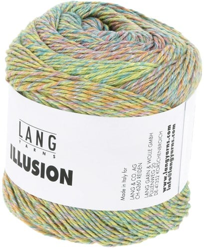 Lang Yarns Illusion 0004 Gelb/Rosa/Hellgrn/Aqua-2
