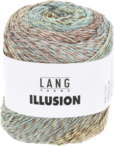 Lang Yarns Illusion 0005 Braun/Hellblau/Hellgelb